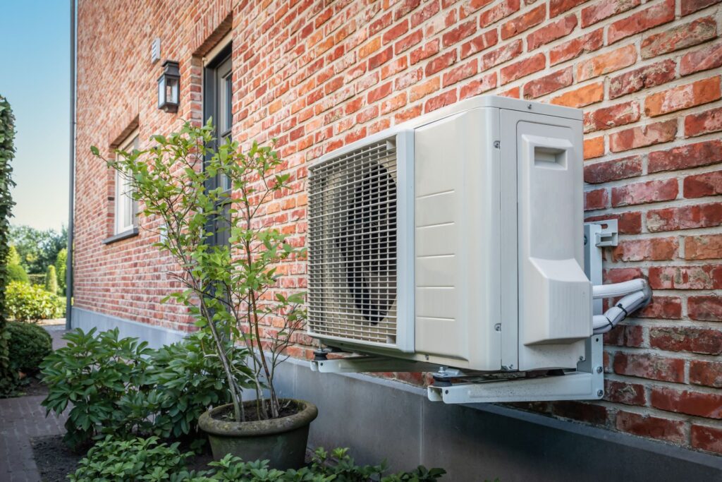 Outdoor AC Brick Wall